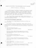 Board of Trustees Meeting Minutes October 1975