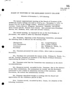 Board of Trustees Meeting Minutes November 1975