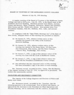 Board of Trustees Meeting Minutes July 1976