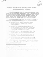 Board of Trustees Meeting Minutes September 1976