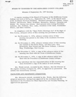 Board of Trustees Meeting Minutes September 1977