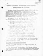 Board of Trustees Meeting Minutes January 1978
