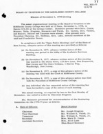 Board of Trustees Meeting Minutes November 1978