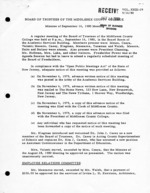Board of Trustees Meeting Minutes September 1980