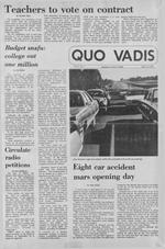 Quo Vadis - vol. 08 no. 01 - Fall 1973