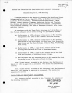 Board of Trustees Meeting Minutes April 1981