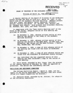 Board of Trustees Meeting Minutes March 1982
