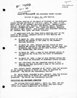 Board of Trustees Meeting Minutes April 1982