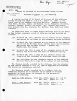 Board of Trustees Meeting Minutes August 1982