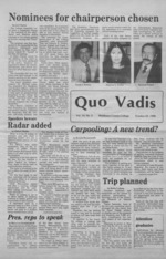 Quo Vadis - vol. 14 no. 05 - Fall 1980