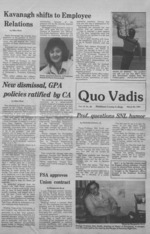 Quo Vadis - vol. 14 no. 20 - Spring 1981