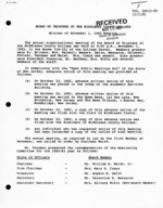 Board of Trustees Meeting Minutes November 1982
