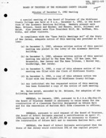 Board of Trustees Meeting Minutes December 1982