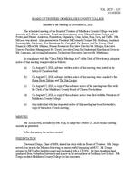 Board of Trustees Meeting Minutes November 2020