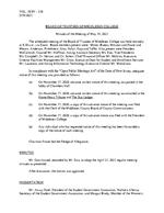 Board of Trustees Meeting Minutes May 2021