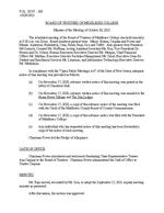 Board of Trustees Meeting Minutes October 2021