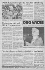 Quo Vadis - vol. 20 no. 12 - Fall 1985