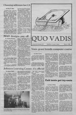 Quo Vadis - vol. 20 no. 22 - Spring 1986
