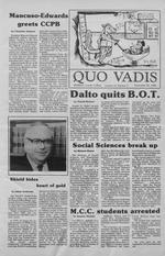 Quo Vadis - vol. 21 no. 02 - Fall 1986