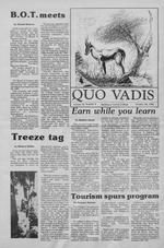 Quo Vadis - vol. 21 no. 6 - Fall 1986