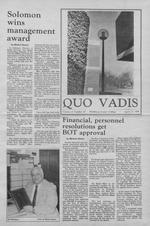 Quo Vadis - vol. 22 no. 20 - Spring 1988