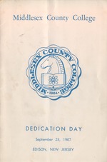 Middlesex County College Dedication Day Program