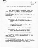 [1977] Board of Trustees meeting material Box 1.3: August 1977-November 1977